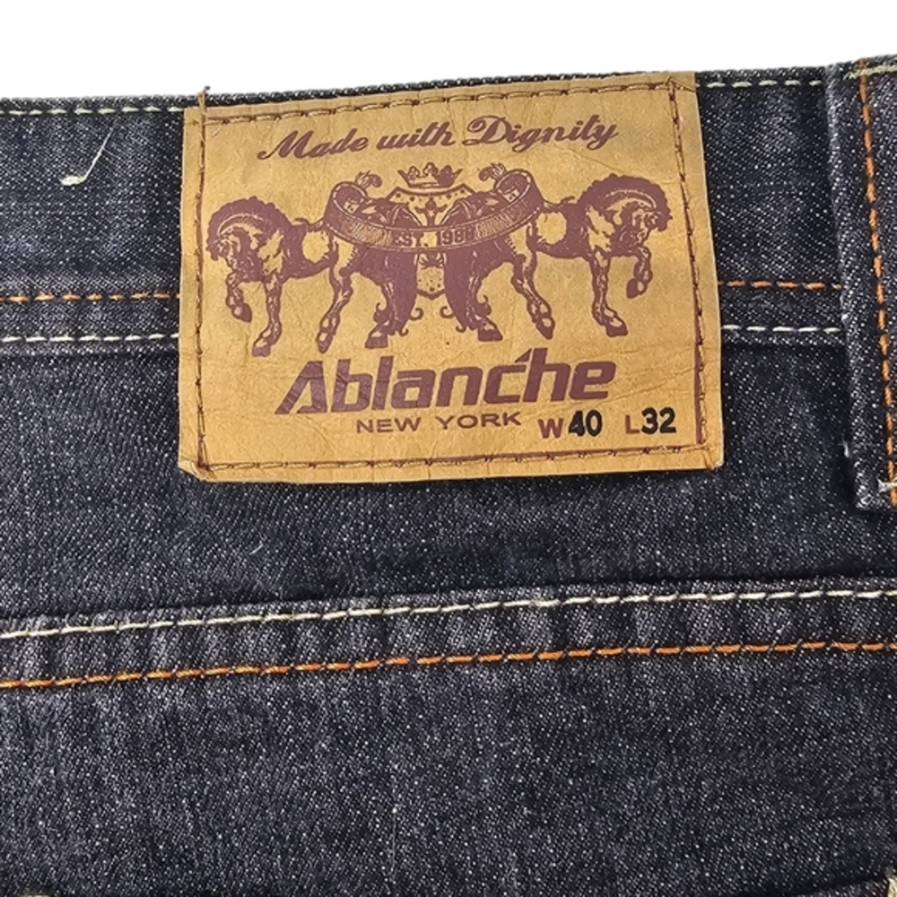 Ablanche New York Jeans Men's W 40‎ L 30 Straight Leg 5 Pocket Denim Jeans